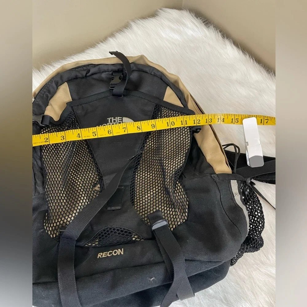 The North Face Recon Black and Tan Backpack